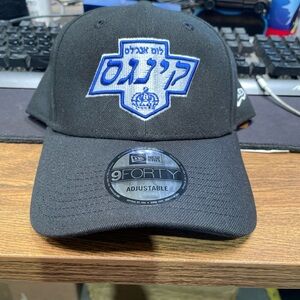 Los Angeles Kings X Jewish Heritage Night Black New Era Adjustable Hat LA